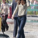 lo stile e gli outfits di Kate Middleton ancora gli skinny pants