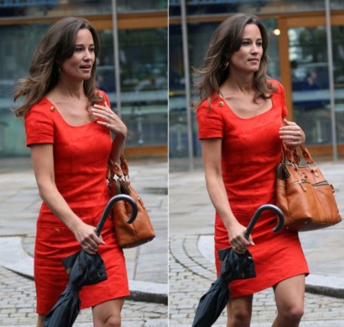 Pippa Middleton in giro per shopping copia il suo look da giorno