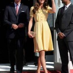 lo stile e gli outfits di Kate Middleton abito Jenny Packham