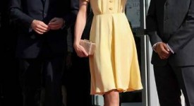 lo stile e gli outfits di Kate Middleton abito Jenny Packham