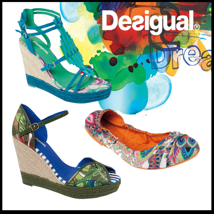 Desigual Shoes! per una donna assolutamente unica dalla testa ai piedi!