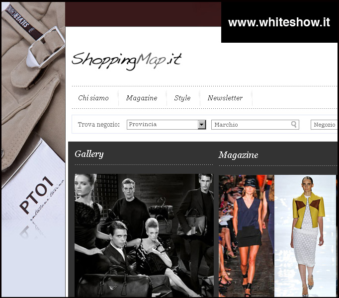 portale online sito shopping map