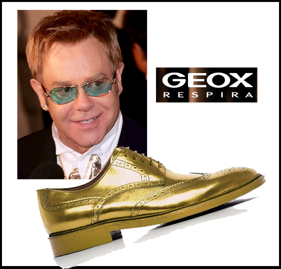 Geox e Patrick Cox “fanno le scarpe” a Elton John a Las Vegas