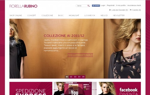 Shopping online: Fiorella Rubino apre il suo store online
