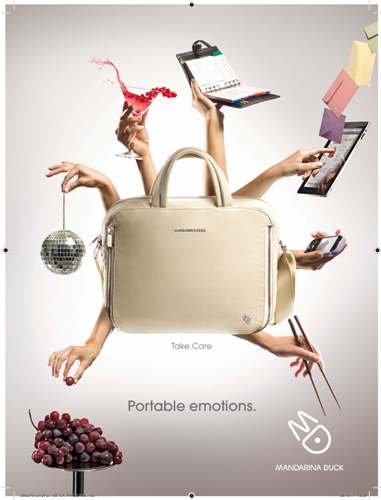 Mandarina Duck ADV portable emotions campagna autunno inverno 2011 2012