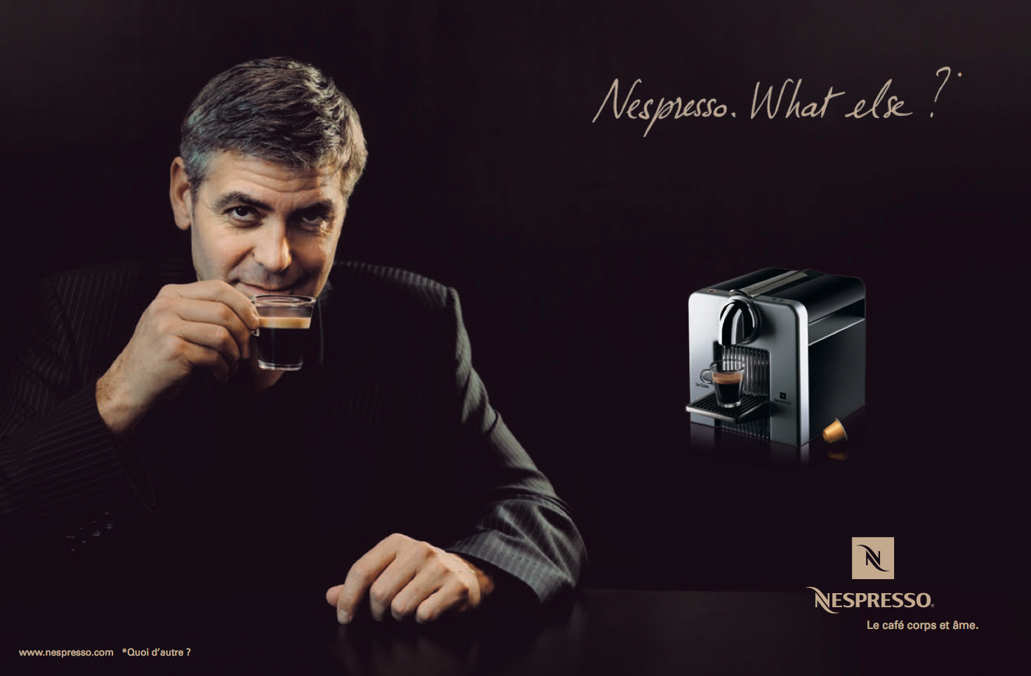 Nuovo spot Nespresso con George Clooney. Con lui una misteriosa femme fatale