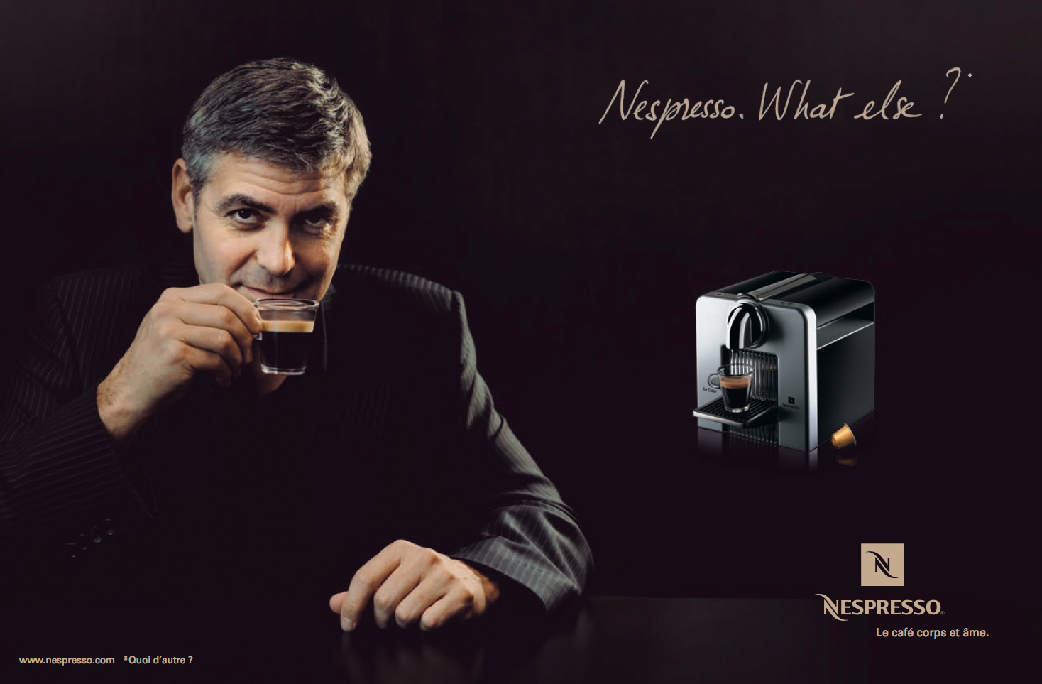 george clooney nuovo spot nespresso 20 novembre donna misteriosa