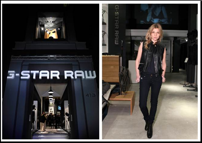 G-Star RAW  apre uno store a Rodeo Drive con la sua nuova testimonial, l’attrice francese Clémence Poésy 