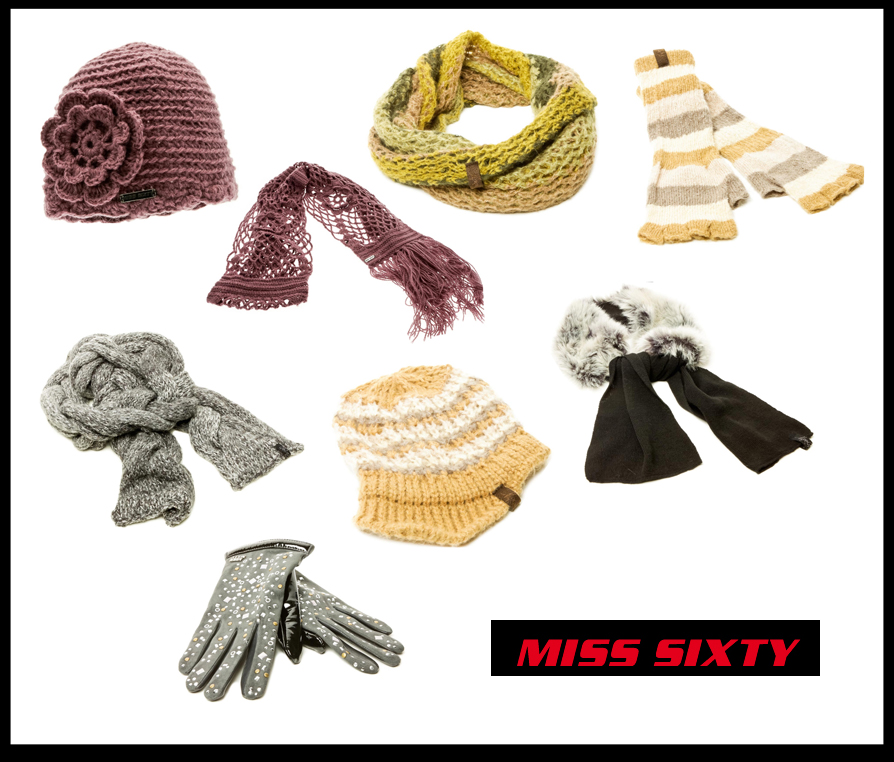 idea regalo natale cappelli sciarpe guanti miss sixty
