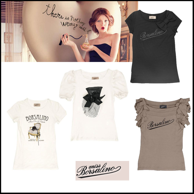 Miss Borsalino e le tshirt dall’allure vintage e glam rock!