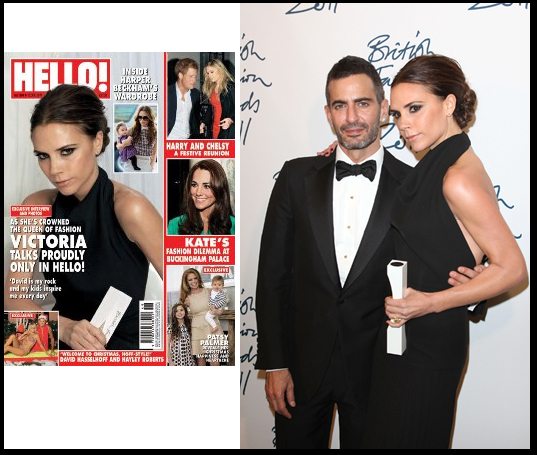 victoria beckham British Designer Brand of the Year hello!