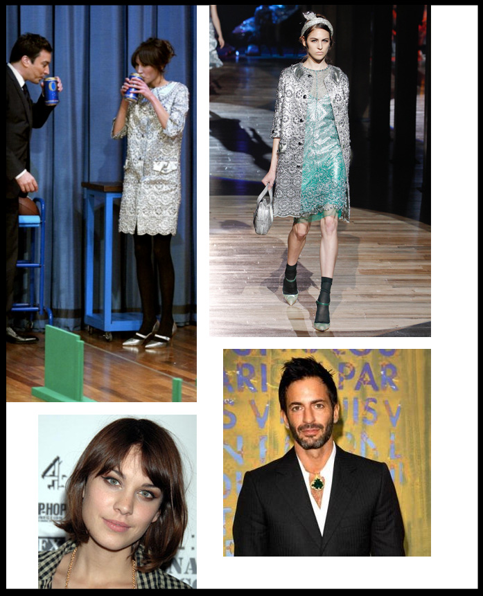 Alexa Chung indossa uno dei capi rubati della collezione estate 2012 di Marc Jacobs