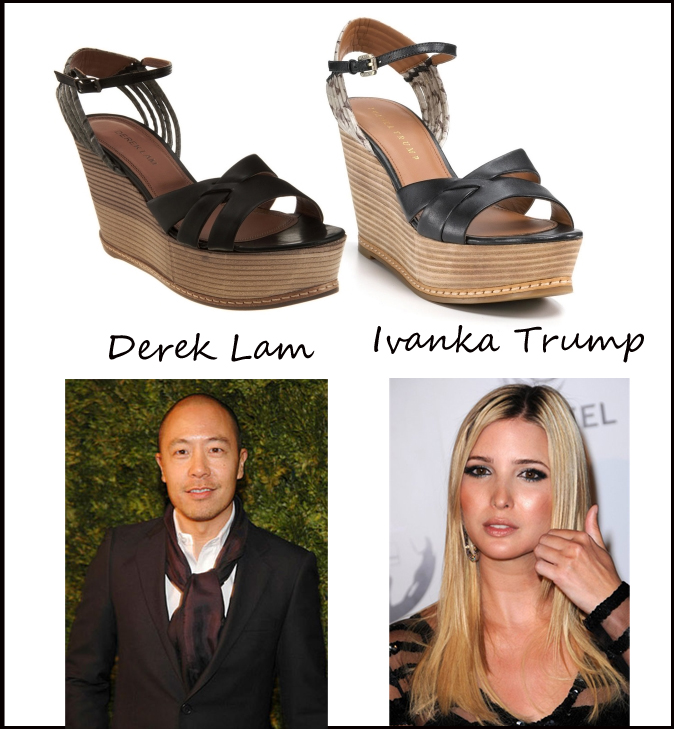 derek lam plagio modello sandalo estate 2012 ivanka trump