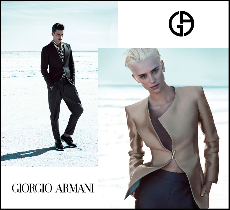 Giorgio Armani sceglie Milou Van Groesen per la campagna p/e 2012