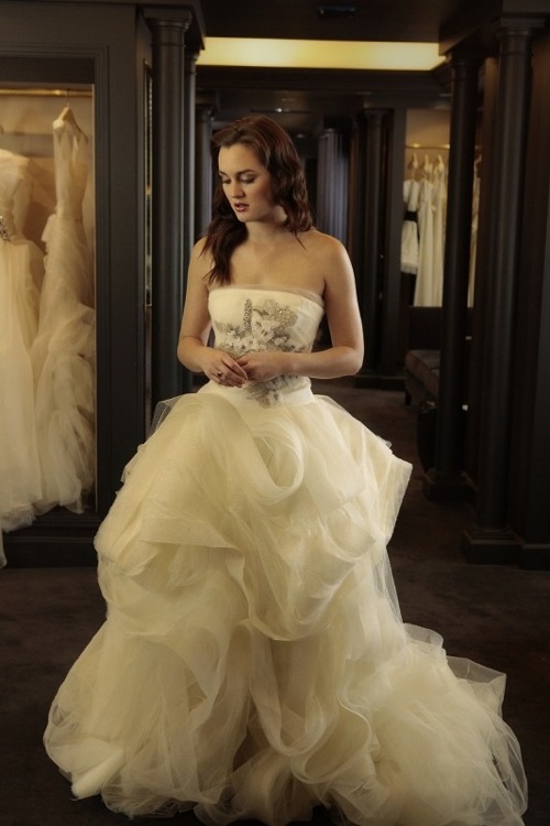 Blair e Dan scelgono insieme l'abito da sposa da Vera Wang