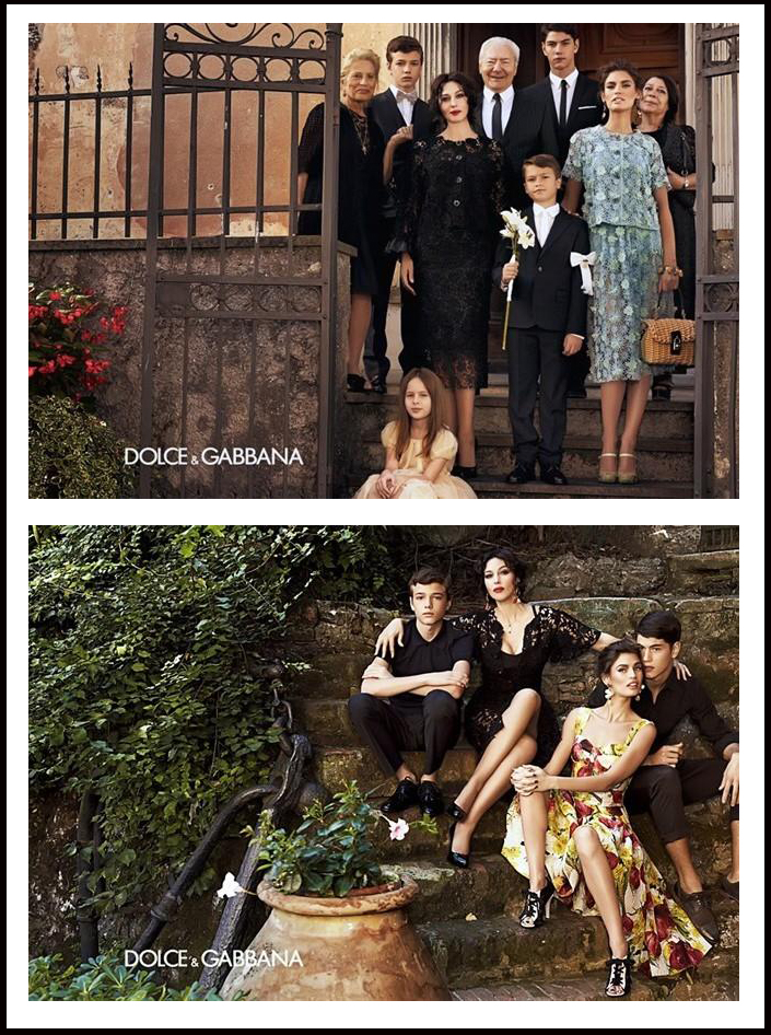 adv estate 2012 dolce & gabbana testimonial monica bellucci bianca balti sicilia