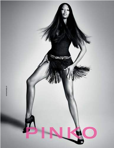 Naomi Campbell per la p/e 2012 di Pinko