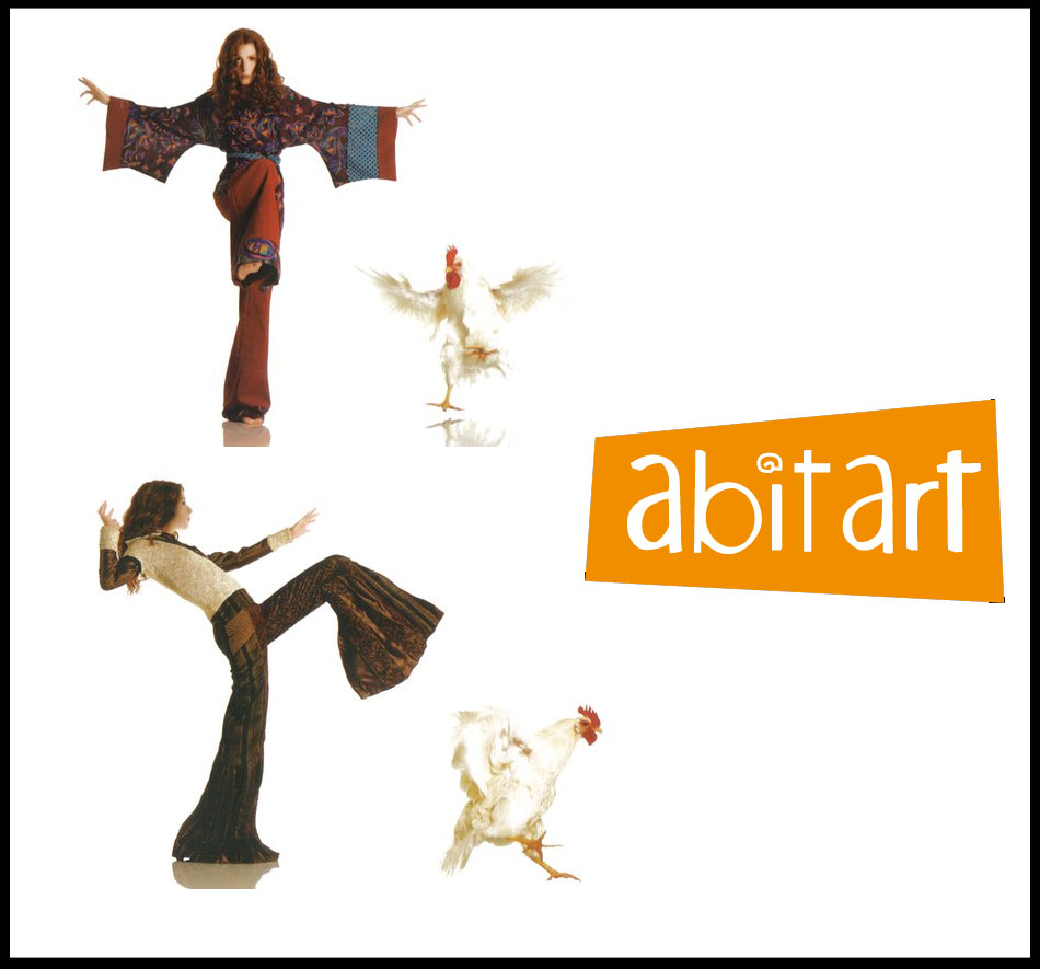 Abitart presenta a Roma con quattro modelle e una gallina la sua nuova collezione p/e 2012!