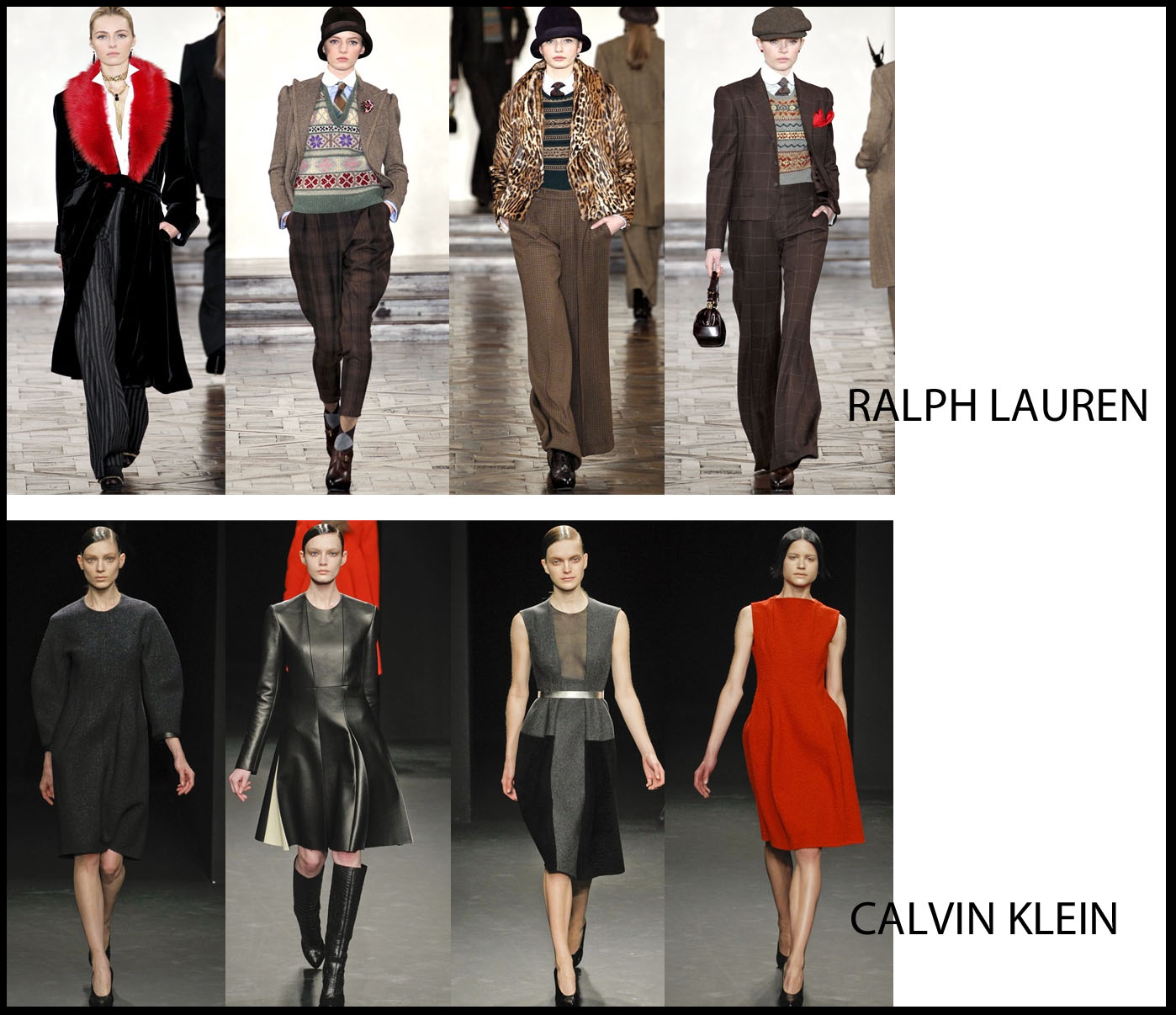 ralph lauren e calvin klein collezione autunno inverno 2012 2013 new york