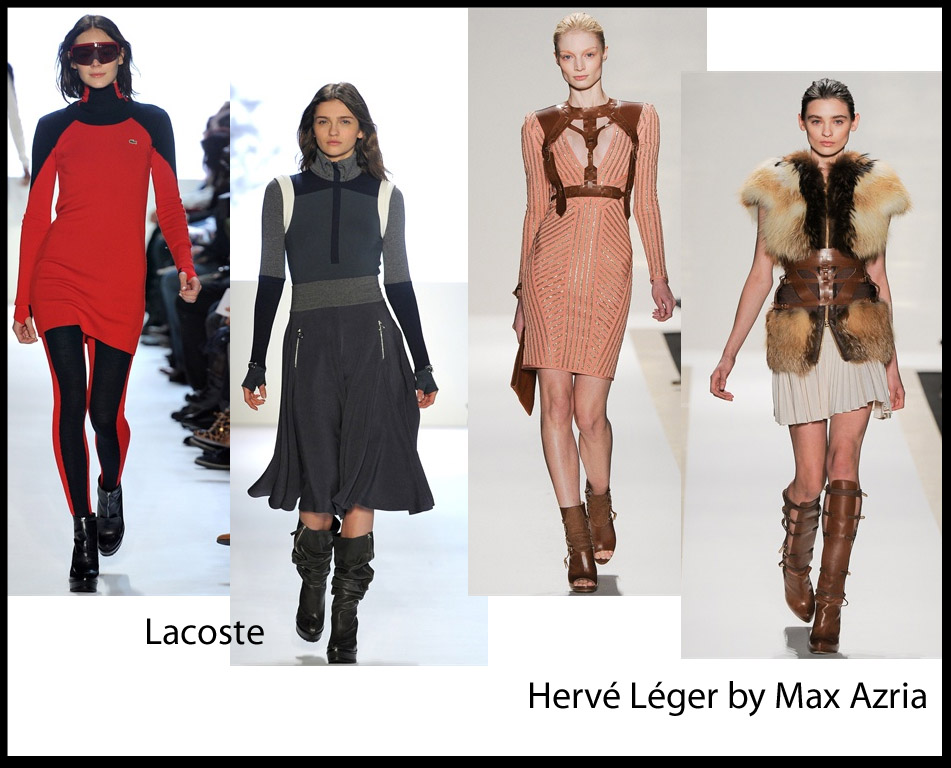 New York Fashion Week 2012: Lacoste e Hervé Léger by Max Azria, sporty & fetish chic