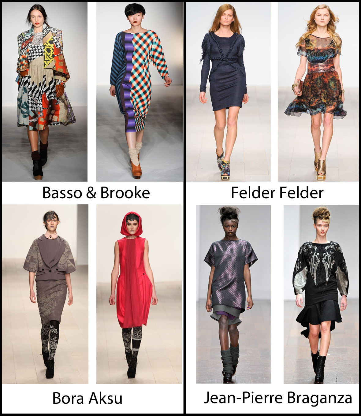 basso & brook felder felder Bora Aksu Jean Pierre Braganza  london fashion week 2012 sfilate autunno inverno 2012 2013 
