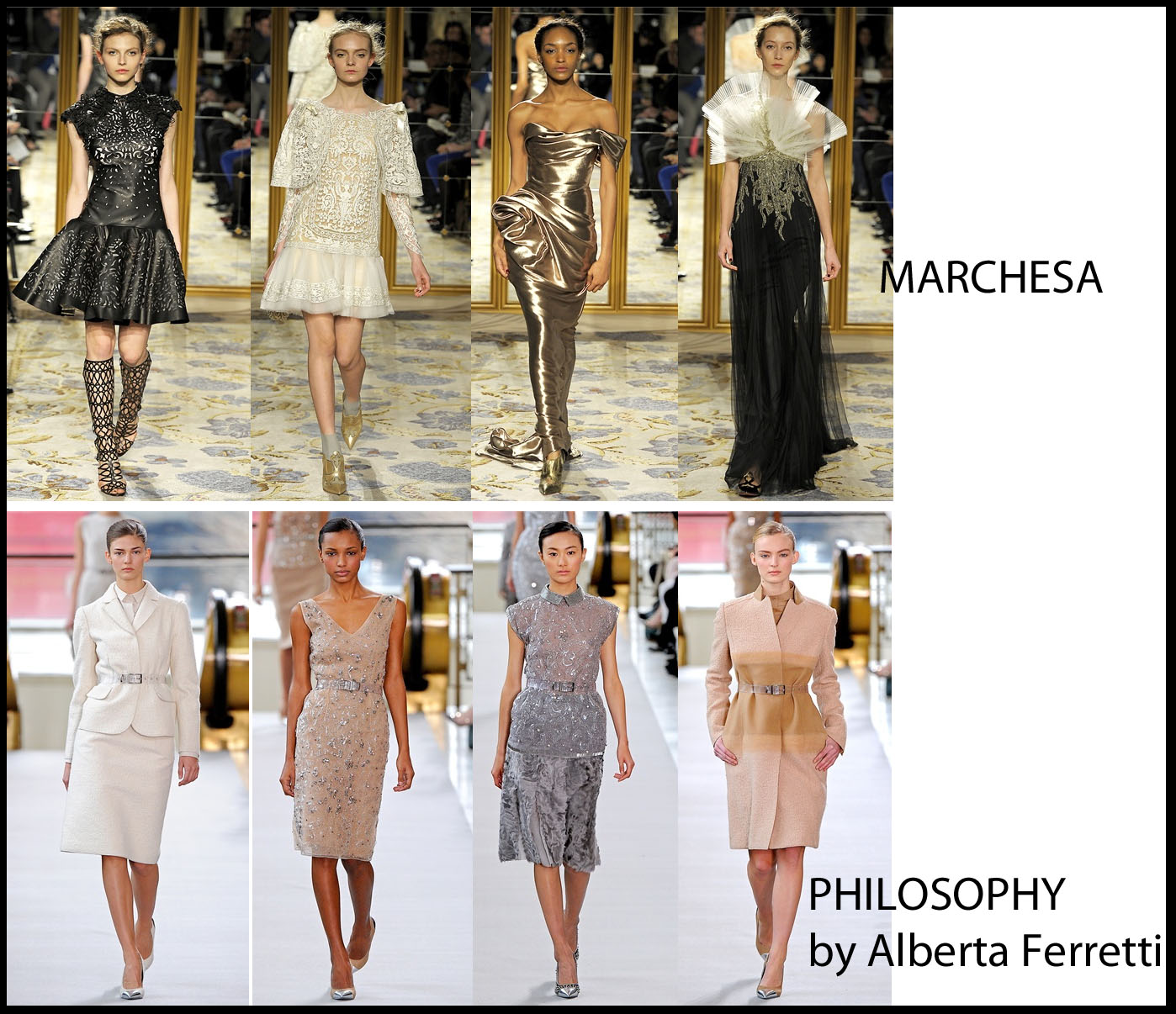 marchesa e philosophy by alberta ferretti collezione autunno inverno 2012 2013