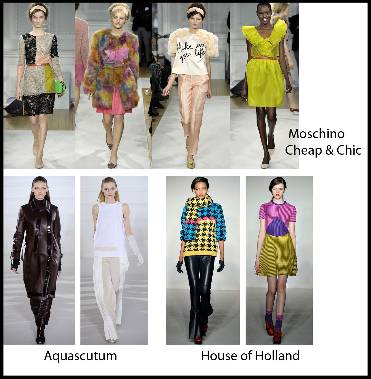 moschino aquascutum house of holland london fashion week 2012 collezioni autunno inverno 2012 2013