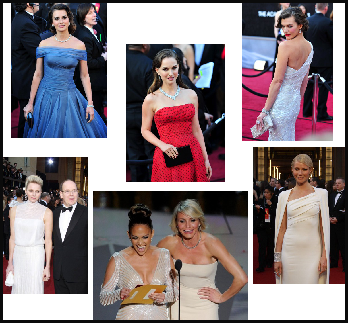 oscar 2012 penelope cruz jennifer lopez natalie portman