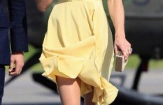 idee look festa donne giallo pastello kate middleton