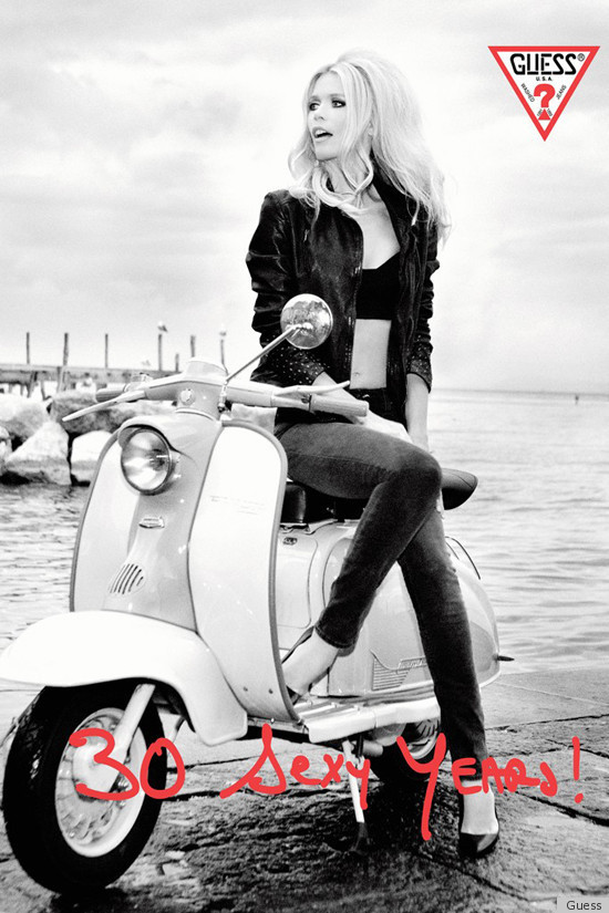 claudia schiffer testimonial guess 30 anni capsule collection sorrento