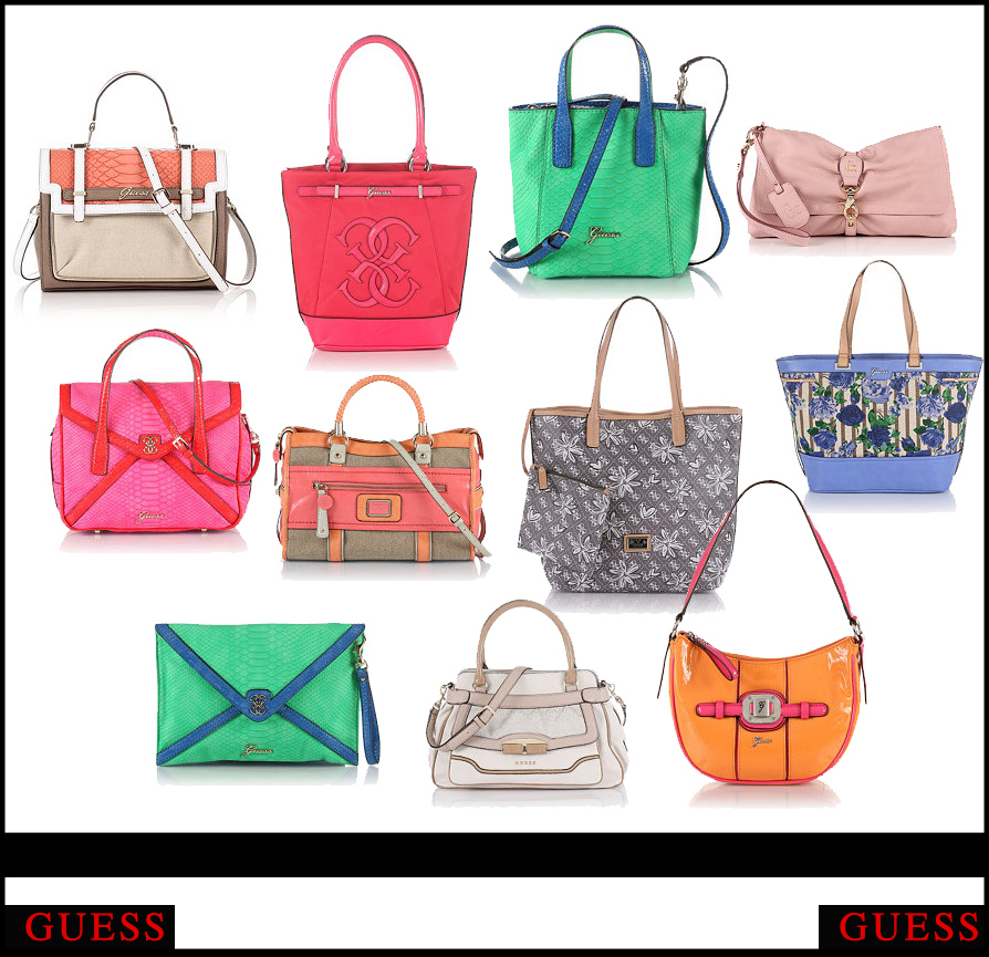 Borse Guess estate 2012: colori pop, stampe cocco e fantasie floreali