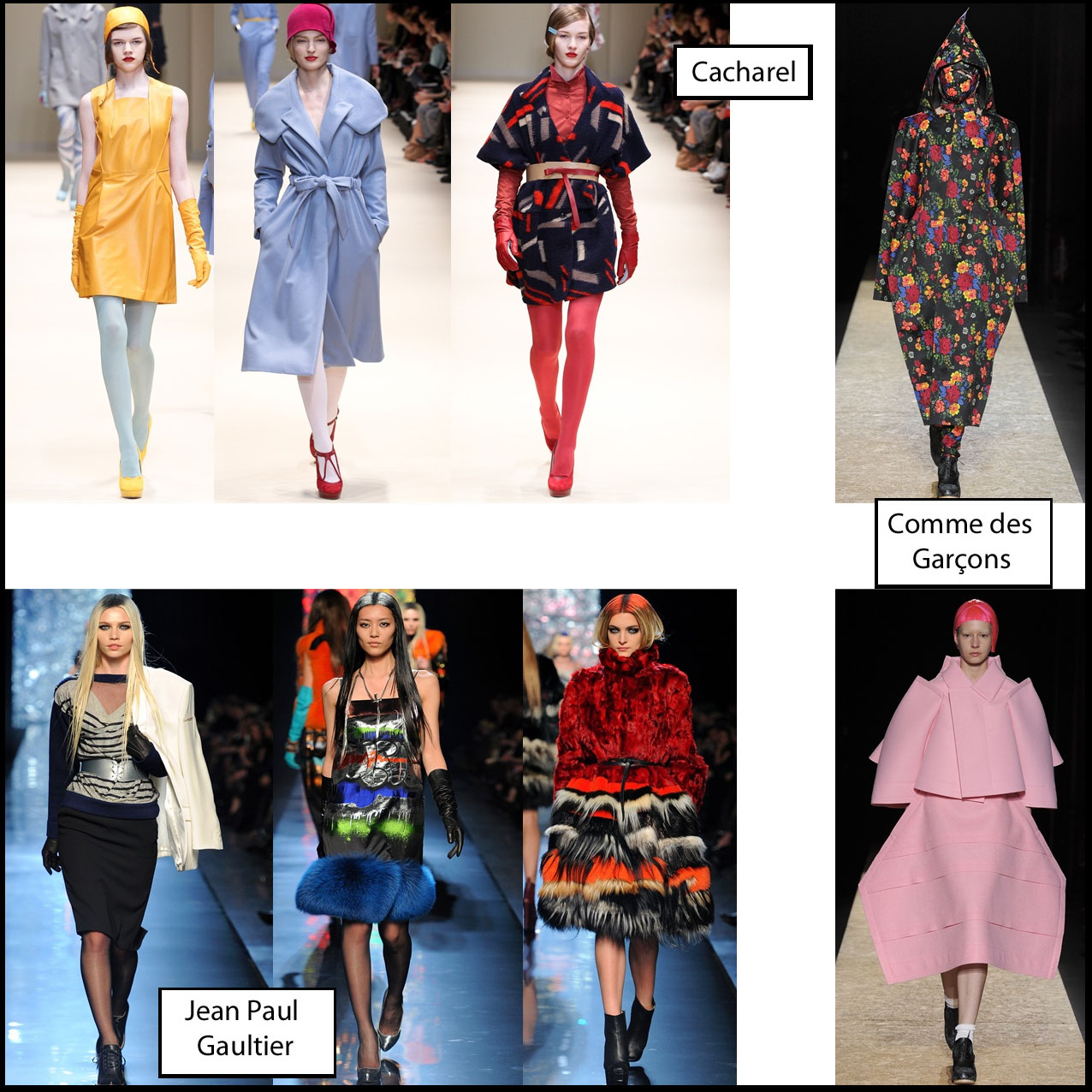 comee des garcon cacharel gaultier paris fashion week autunno inverno 2012 2013