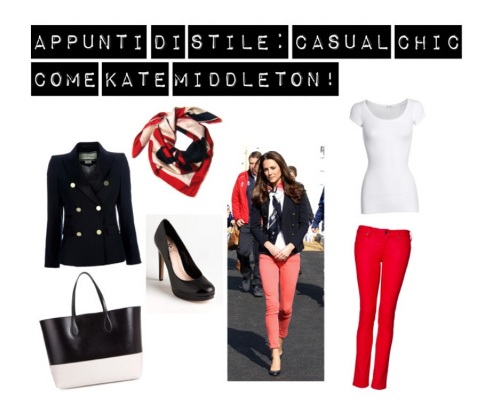 idee look casual chic kate middleton
