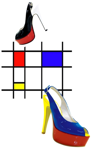 Miss Roberta lancia le scarpe tributo a Mondrian