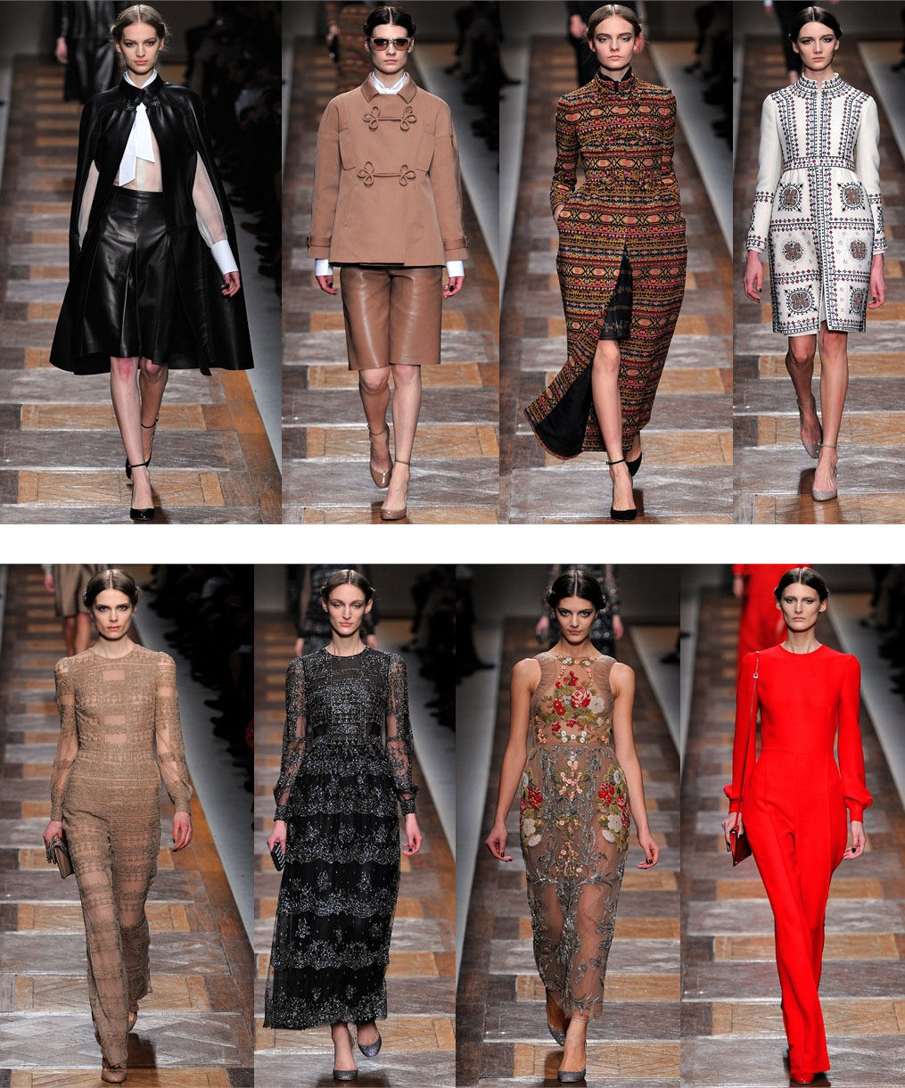 valentino paris fashion week 2012 collezione autunno inverno 2012 2013