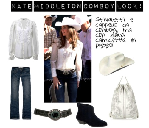 idee look kate middleton stile cowboy