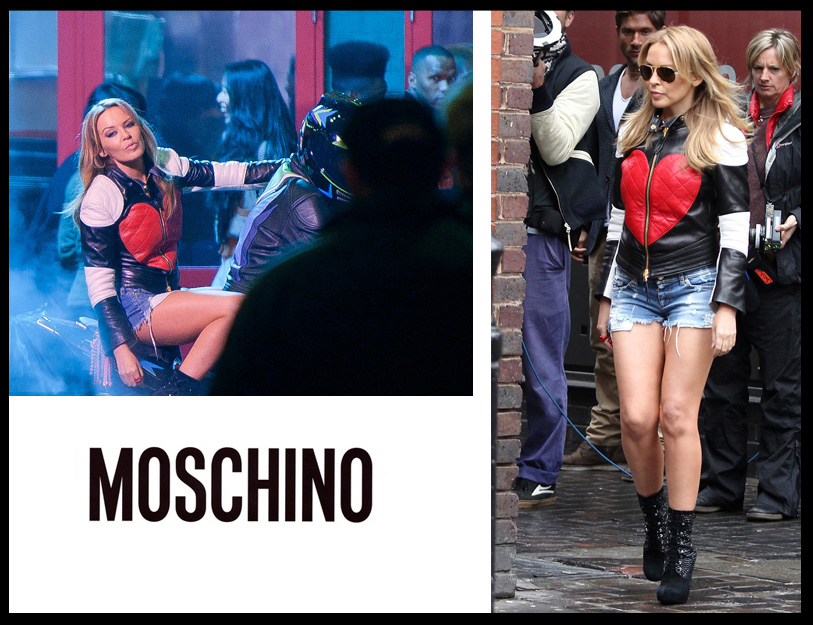 Kylie Minogue in total look Moschino per il suo nuovo video