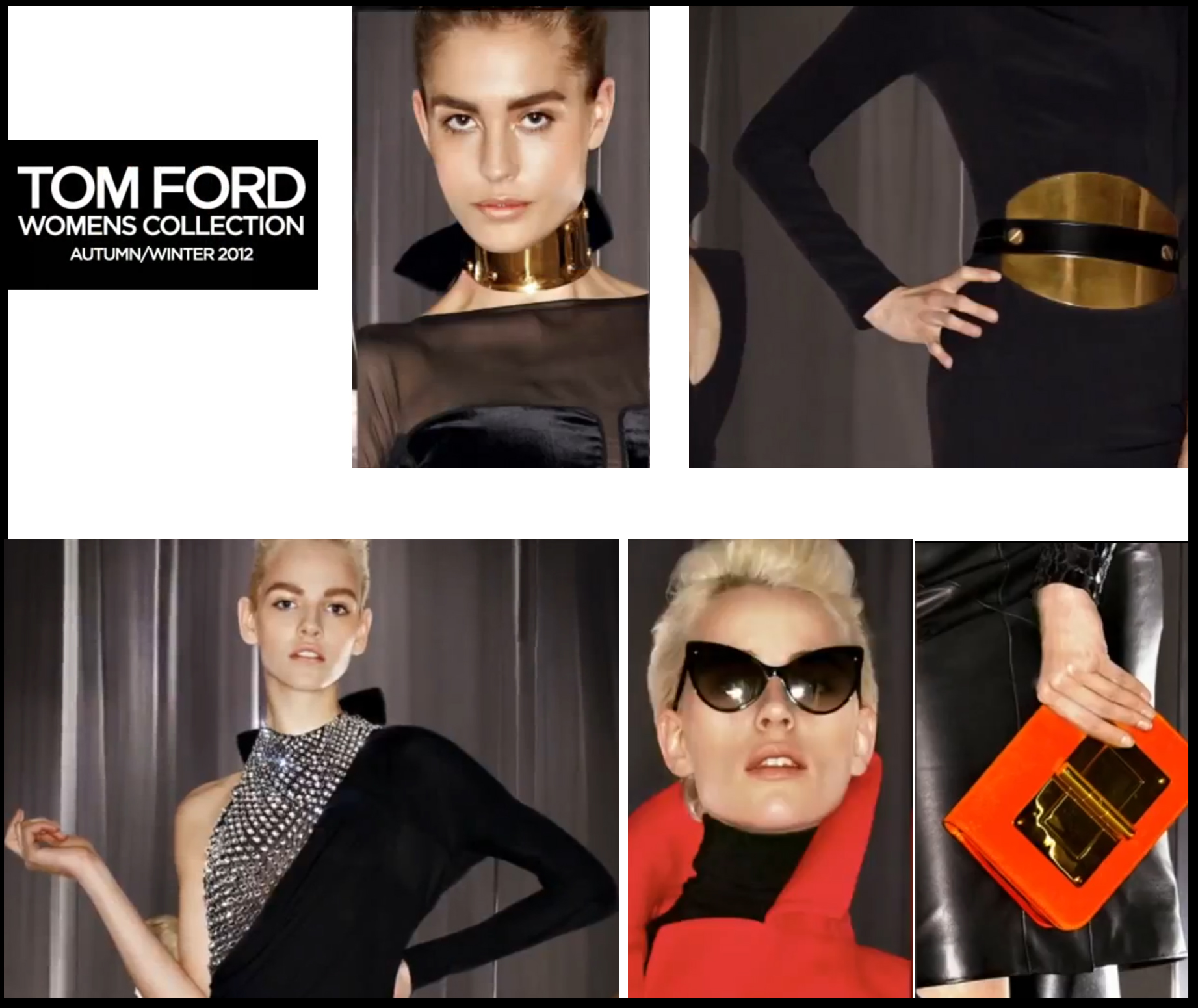 Tom Ford collezione a/i 2012-2013: trionfa il lusso super glam