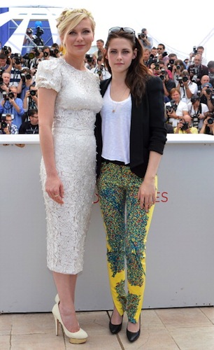 Kristen stewart pantaloni gialli Balenciaga Cannes 2012