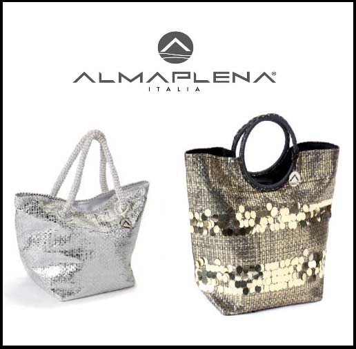 Almaplena: borse oro e argento per un’estate super glam!