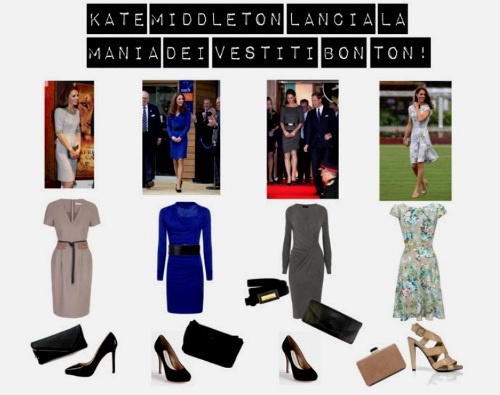 Idee look copia Kate Middleton vestiti bon ton