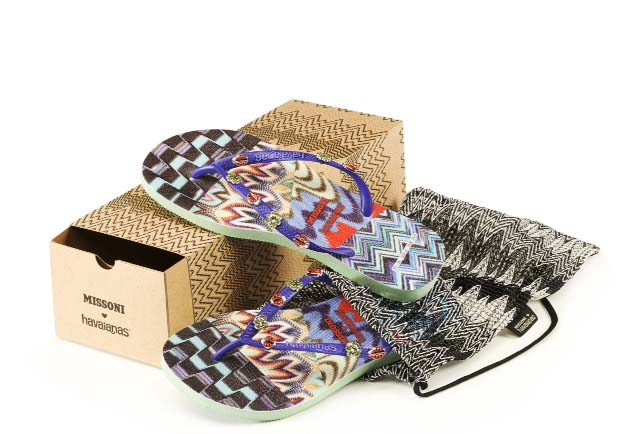 Missoni loves Havaianas Slim con pin portafortuna