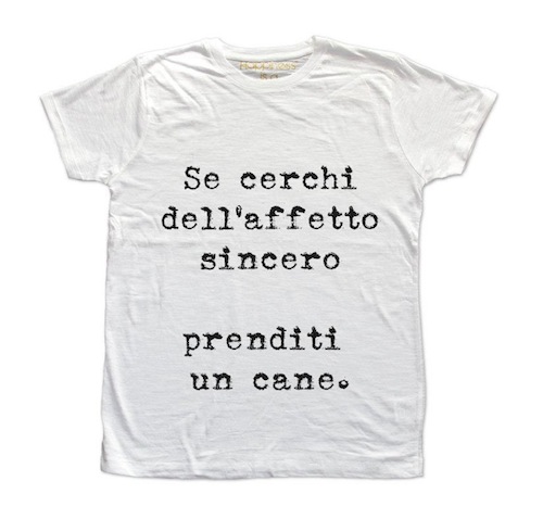 Le t-shirts del fenomeno Facebook Le Perle di Pinna presentate al Pitti Uomo