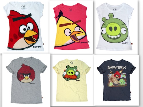 Bershka t-shirts Angry Birds estate 2012