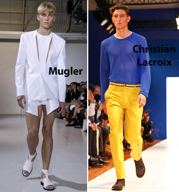 mugler lacroix parigi moda uomo p/e 2013