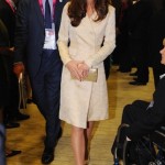 Kate Middleton Paralimpiadi Londra look giallo pastello