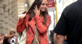 Katie Holmes ballerine look casual