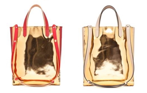 Idee regalo Natale 2012: a tutto oro con la Mirror Tote Bag di Marni