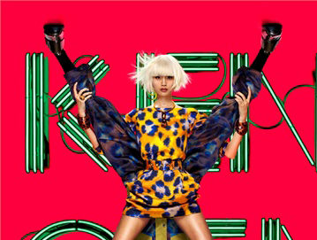 Kenzo adv p/e 2013: animalier e colori psichedelici