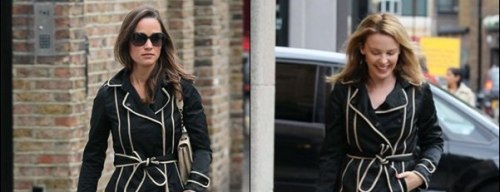 Pippa Middleton contro Kylie Minogue: chi indossa meglio il trench?